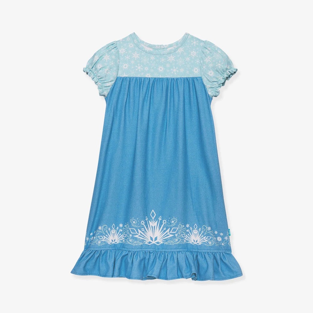 NIB Posh Peanut x Frozen Elsa Flannelette Nightgown 5-6T